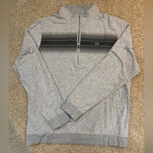 Travis Mathew Gray Half-Zip Sweater, Sz. XL
